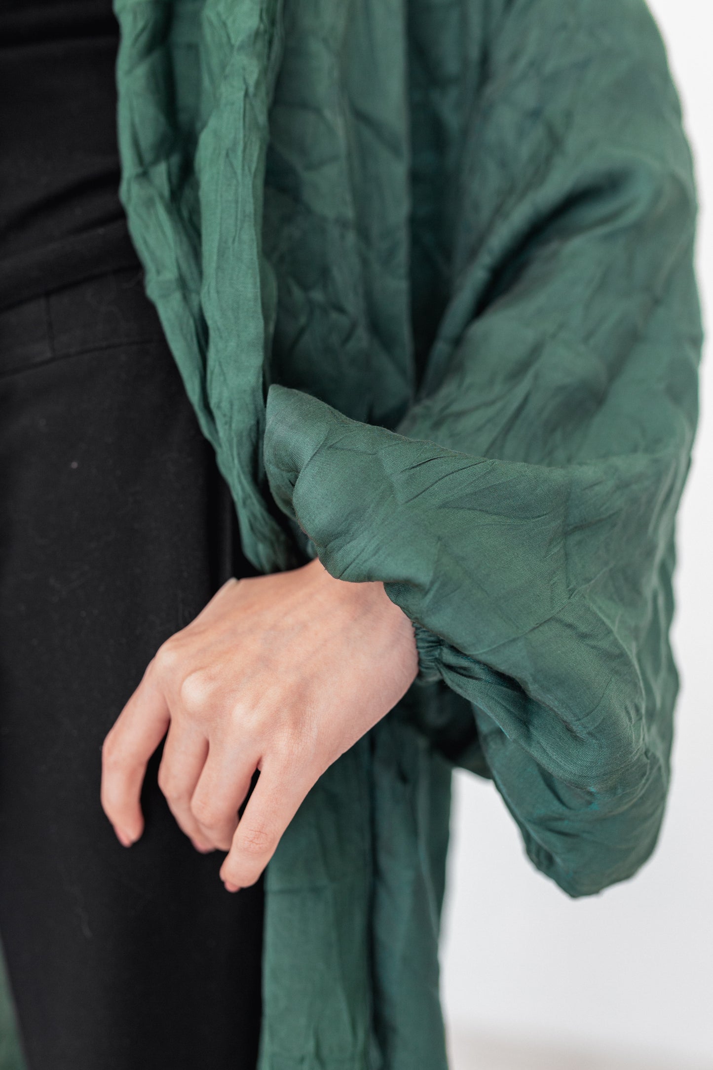 Emerald Crushed Kimono