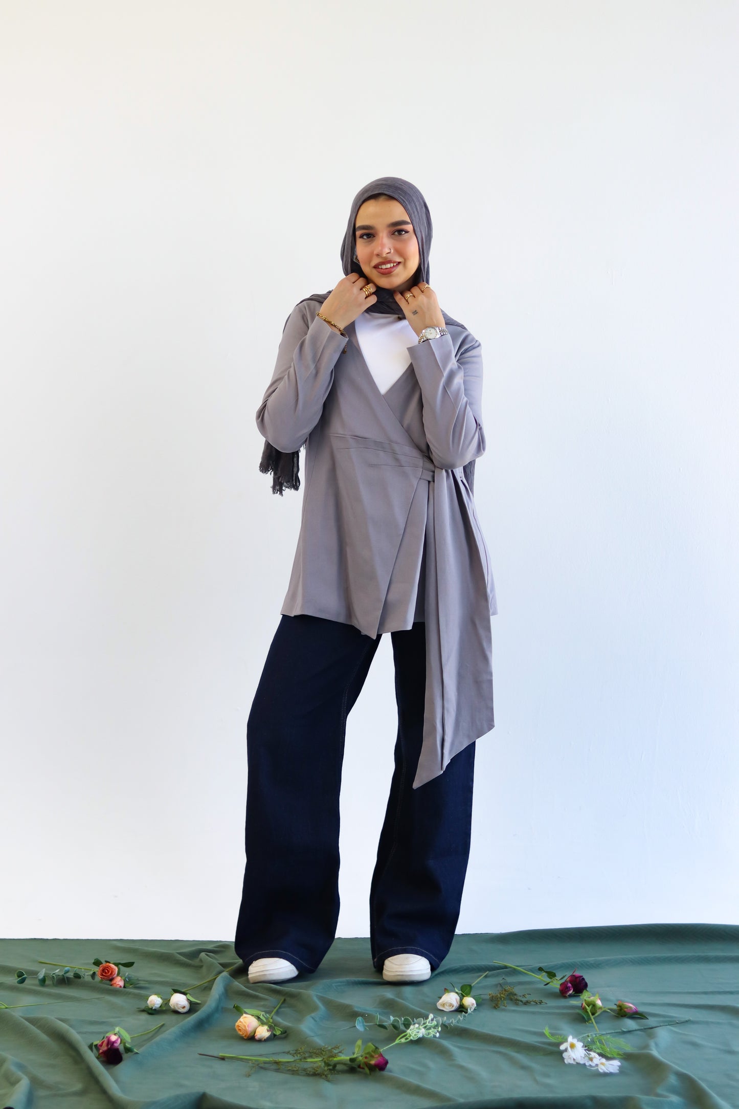 Noor Blouse Grey