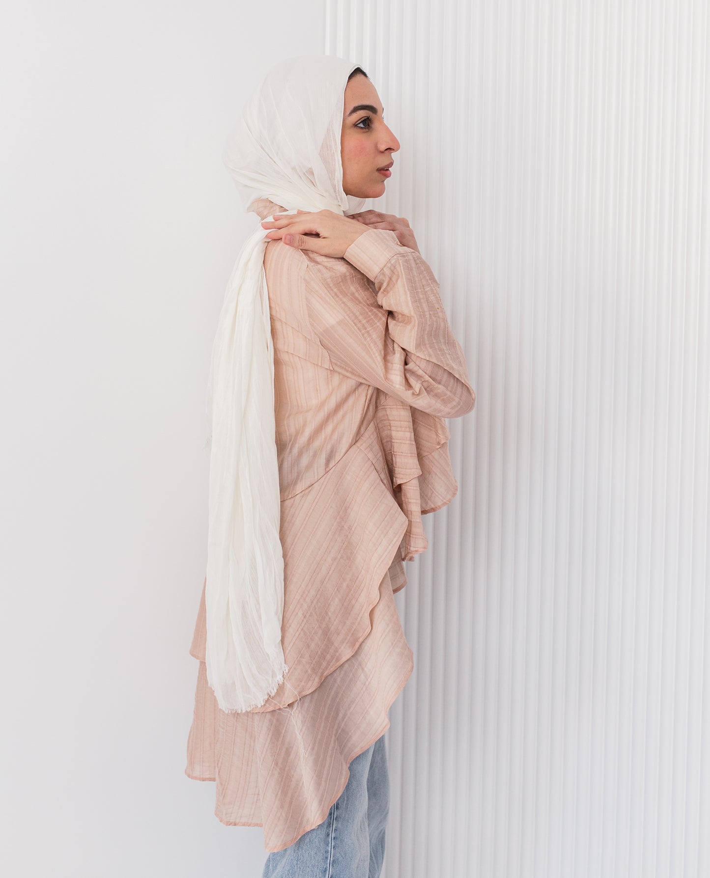Pinkish Peplum Blouse