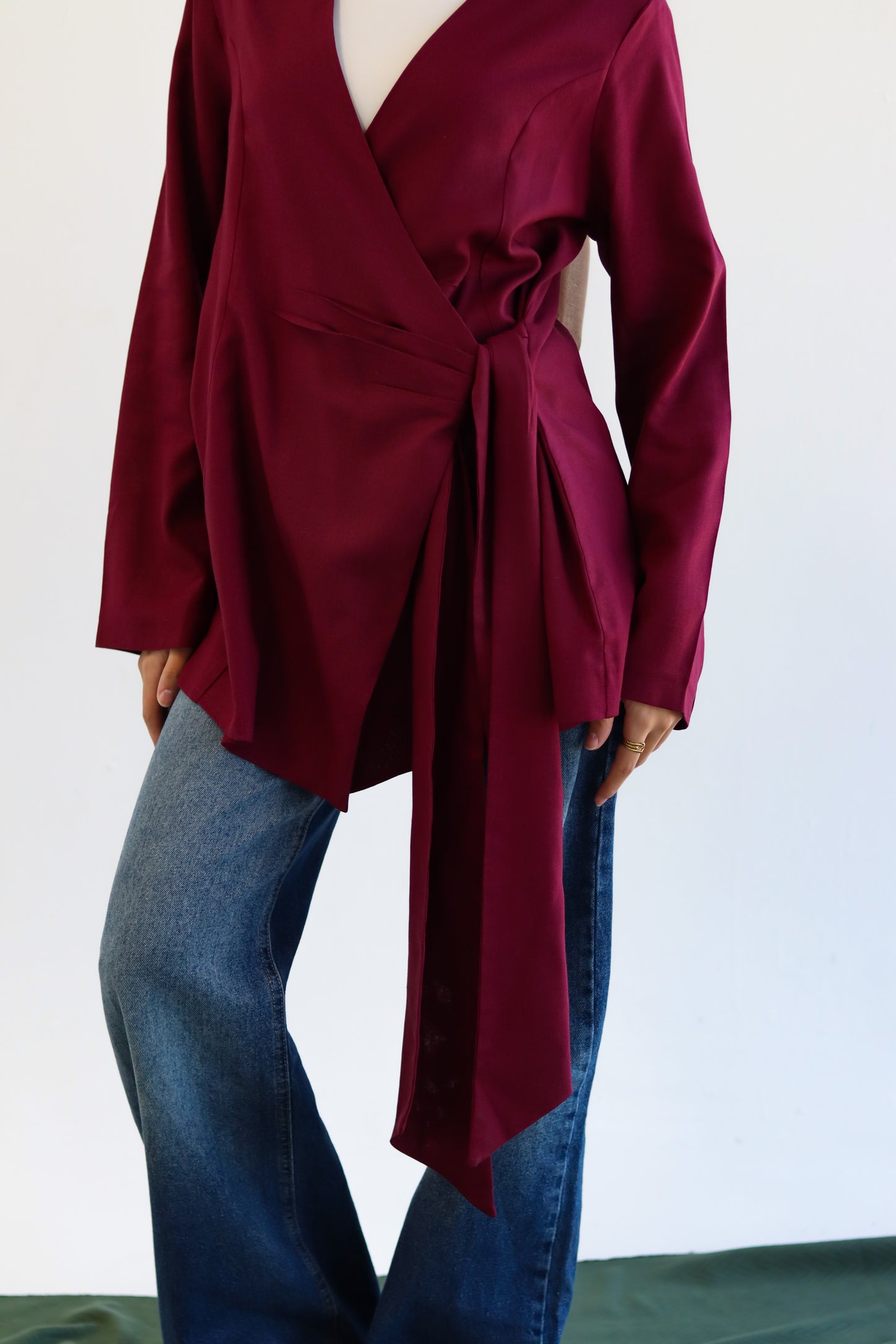 Noor Blouse Maroon