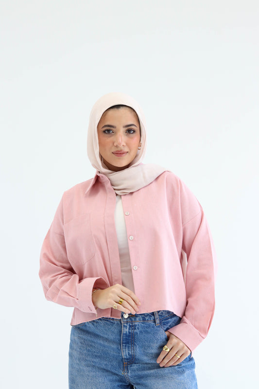 Pink Sparkle Crop Top