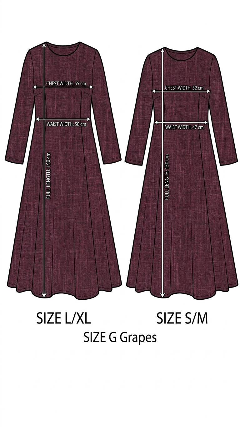 Bella Dress (Grapes -Maroon)