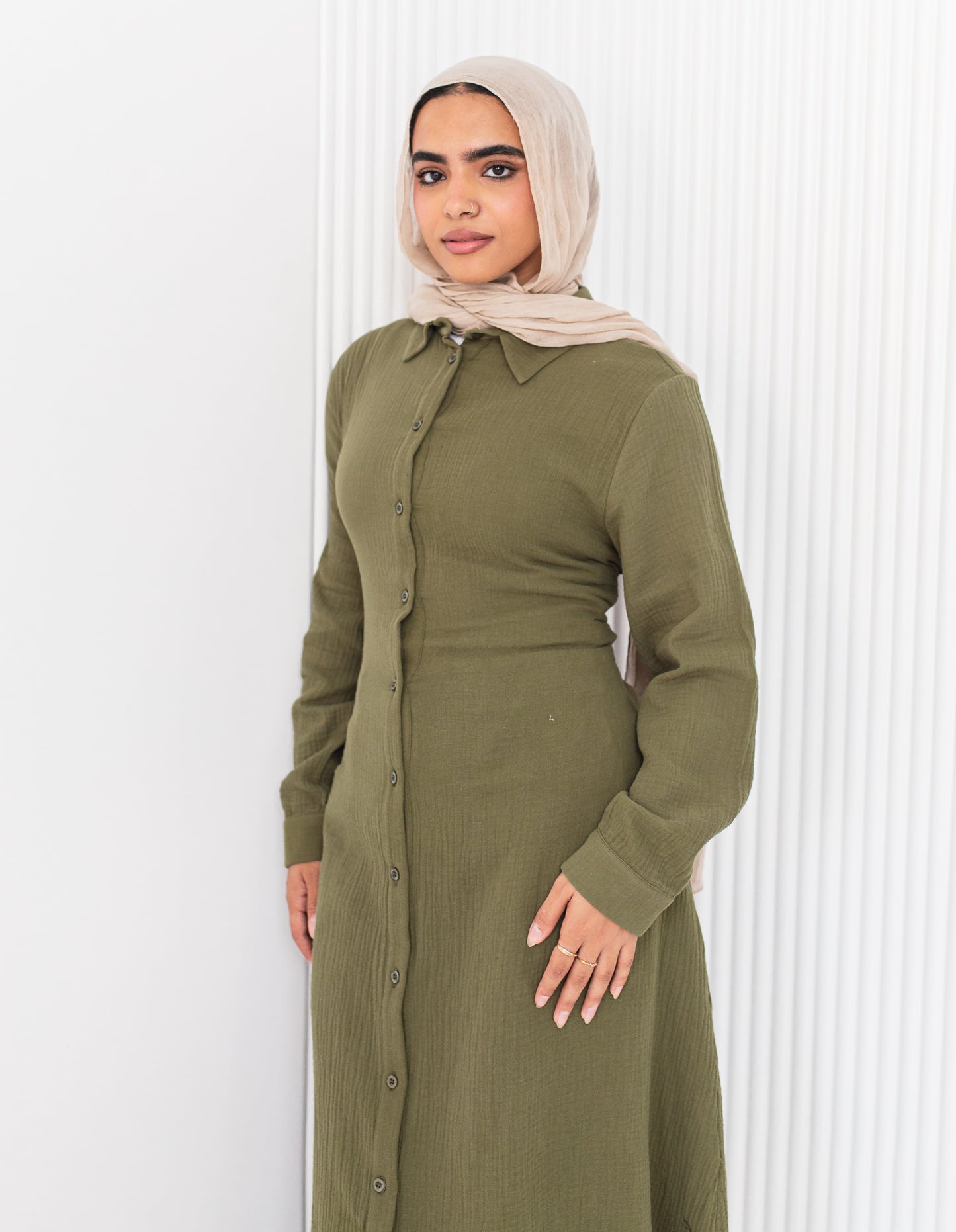 Olive Elegance Dress