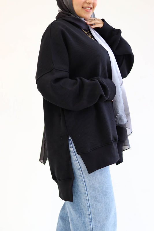 Black hoodie sweater