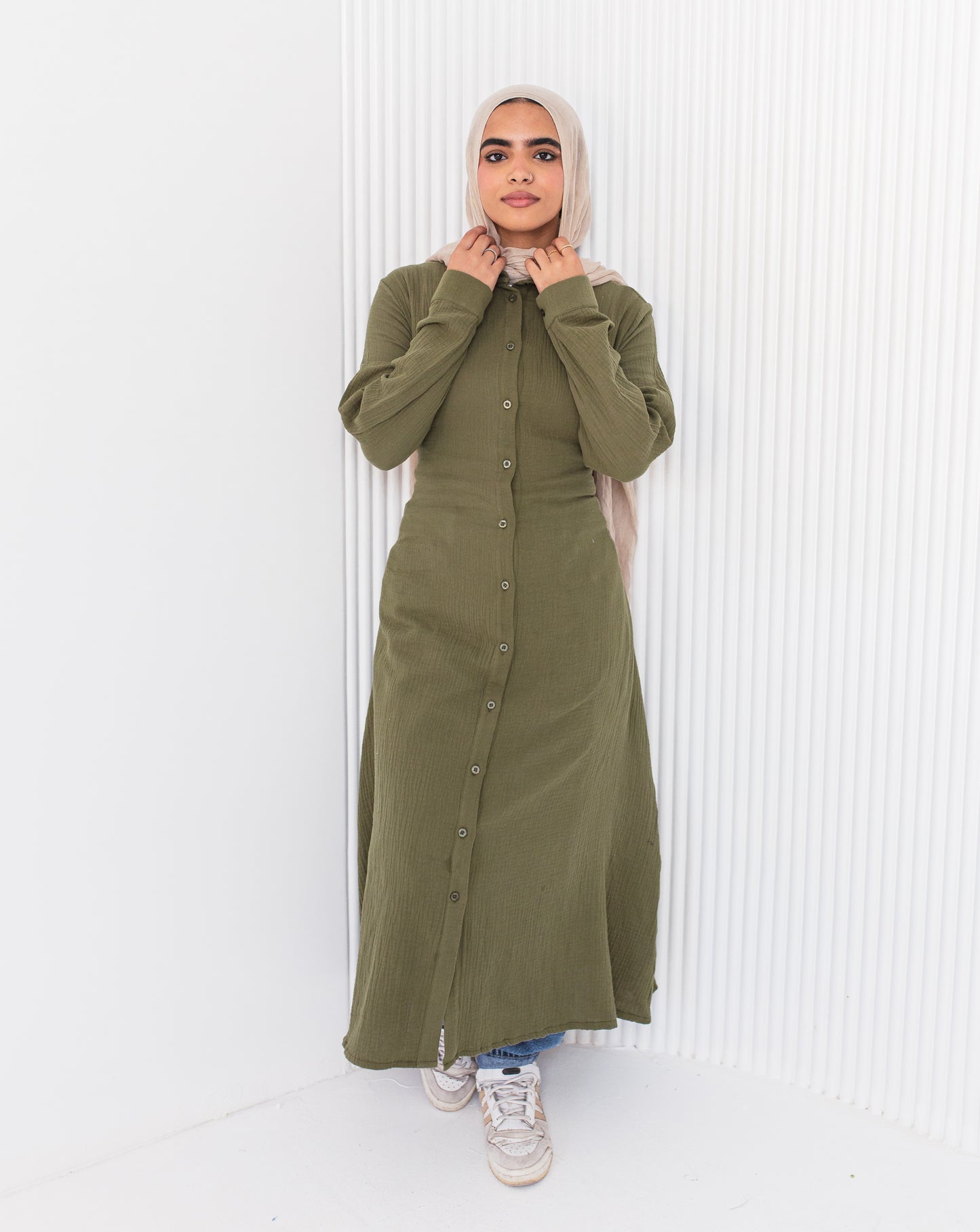Olive Elegance Dress