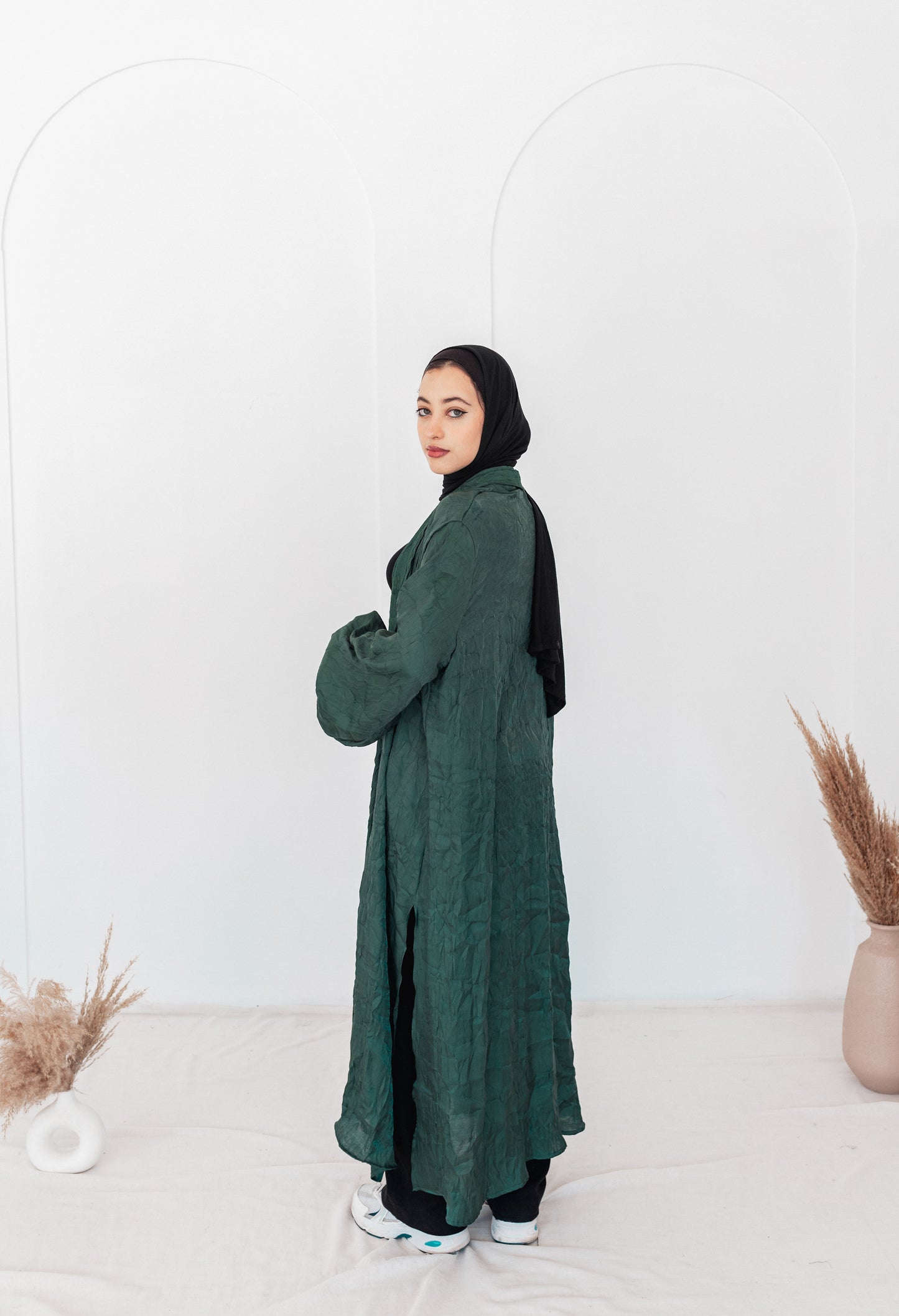 Emerald Crushed Kimono