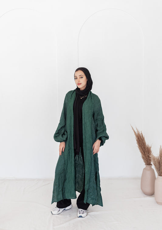 Emerald Crushed Kimono