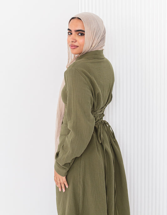 Olive Elegance Dress