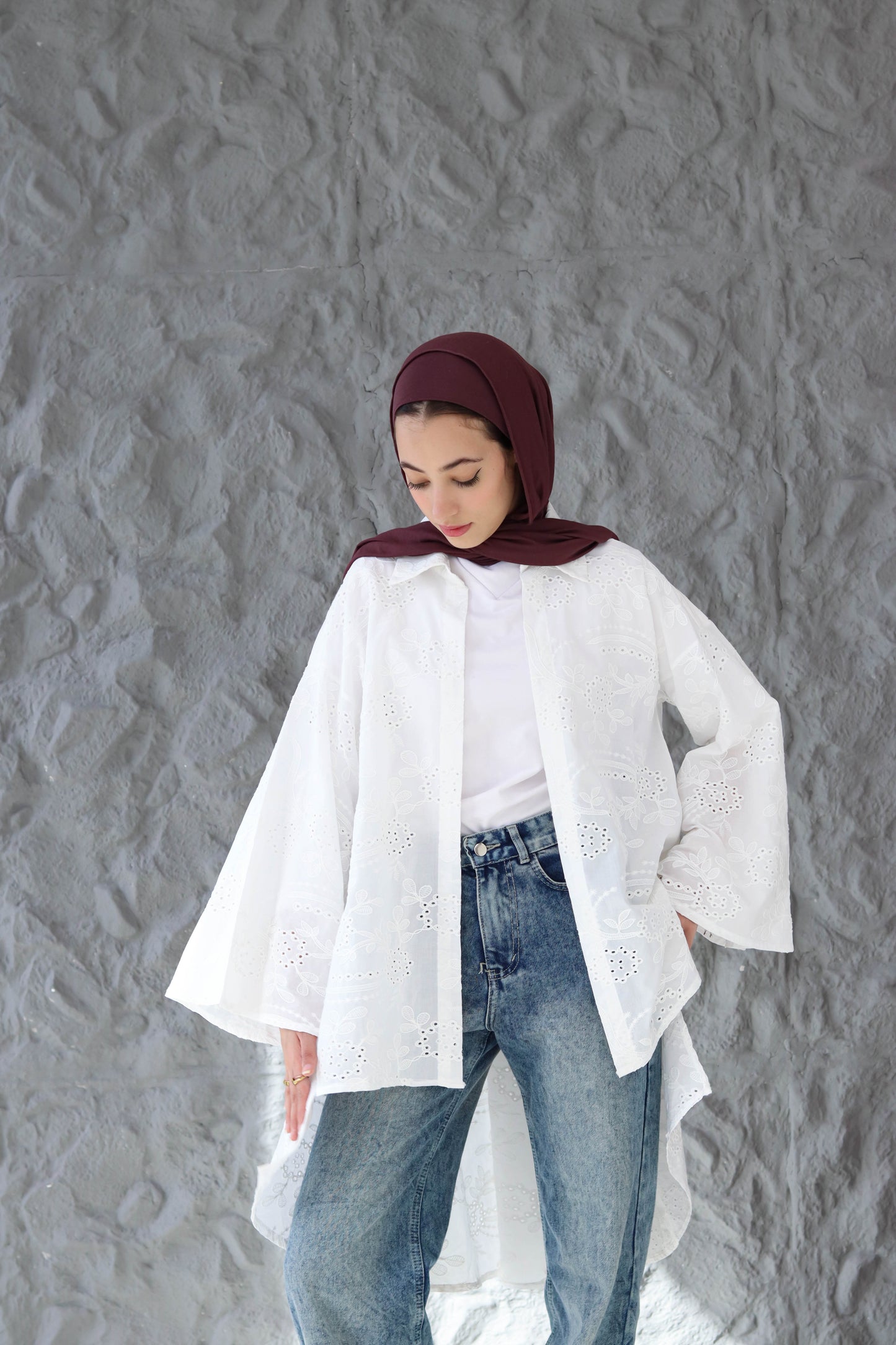 Flowy white blouse
