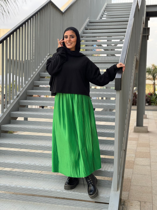 Green skirt