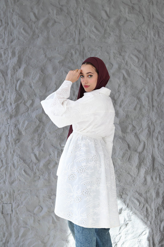 Flowy white blouse