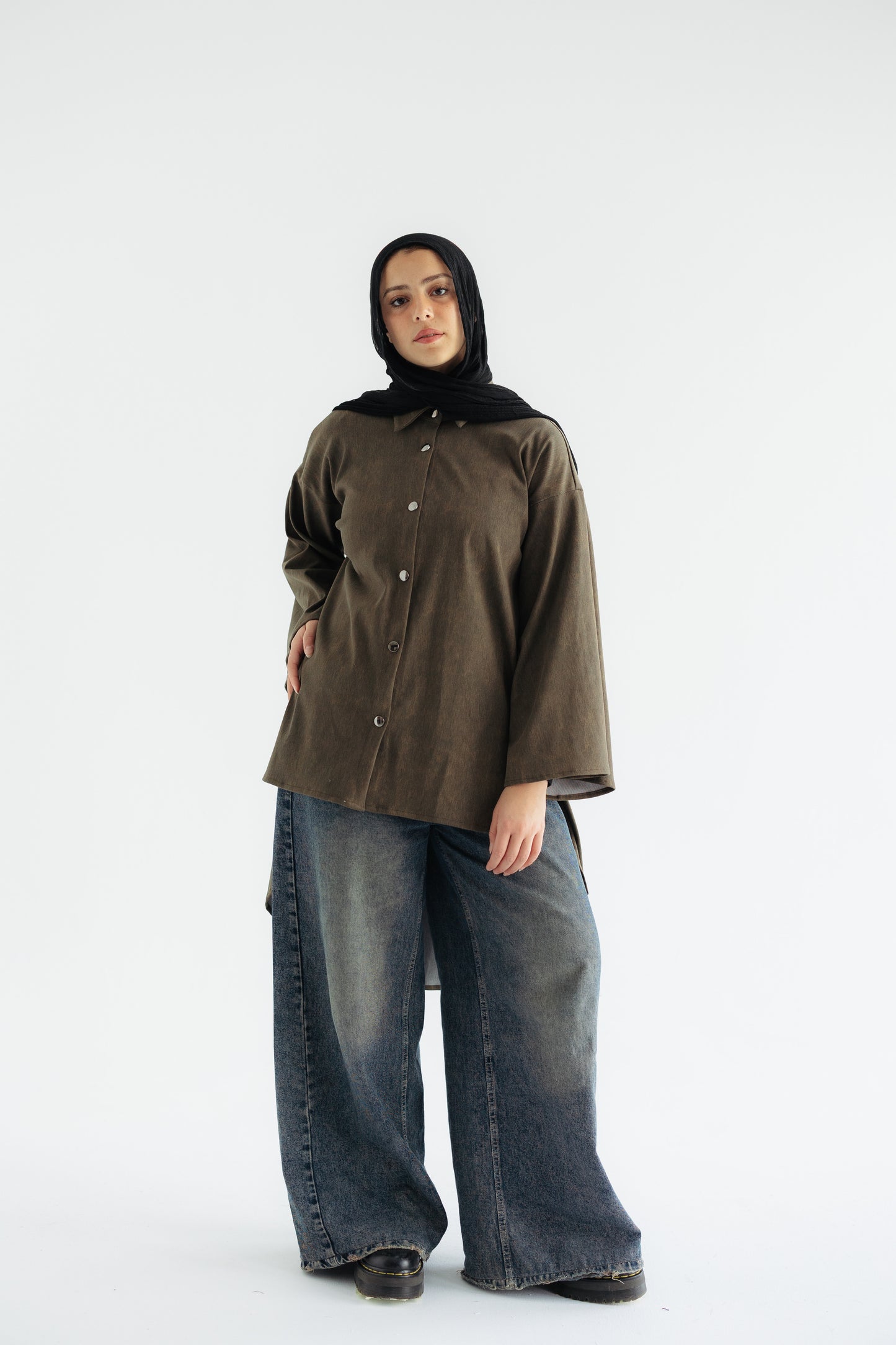 Flowy Jeans Olive