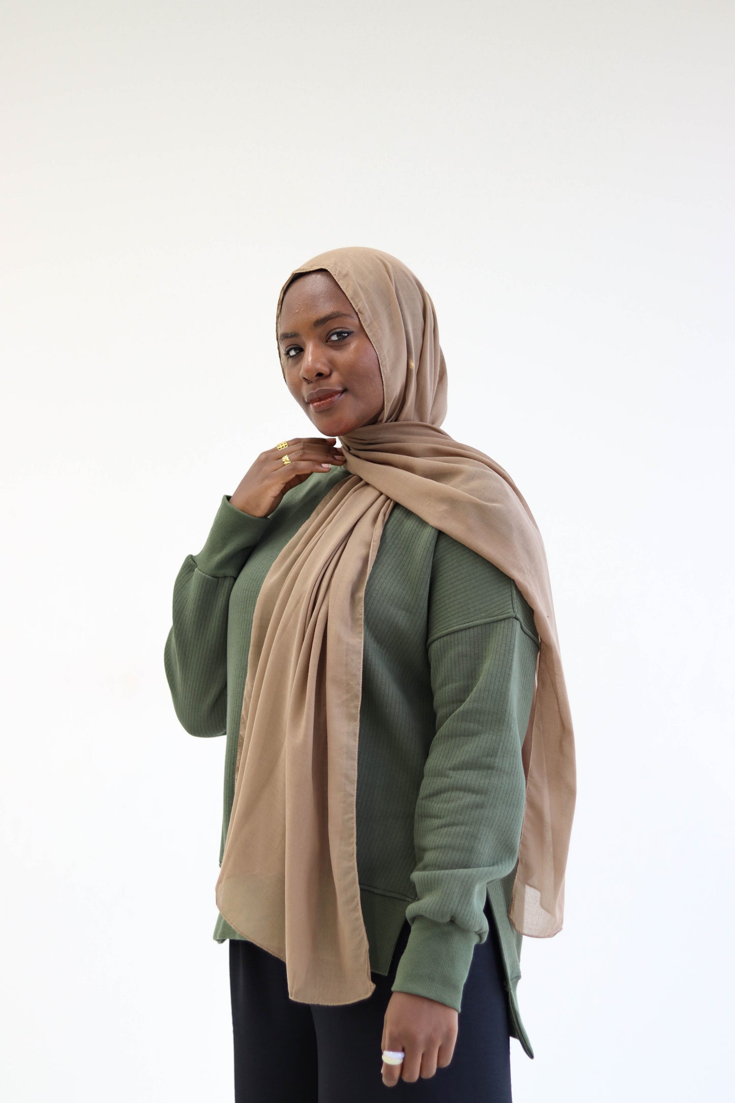 Olive hoodie sweater