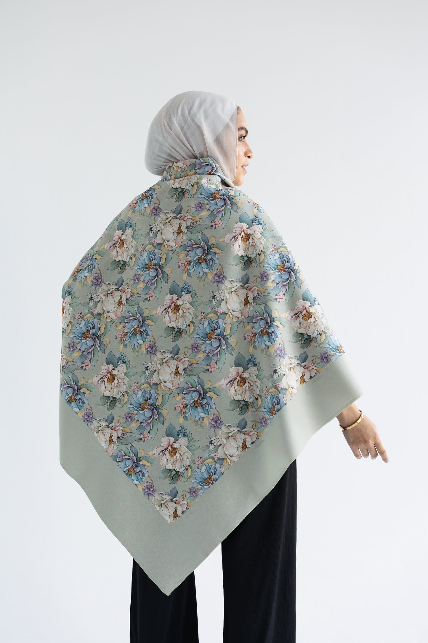 Sage Bloom Shawl