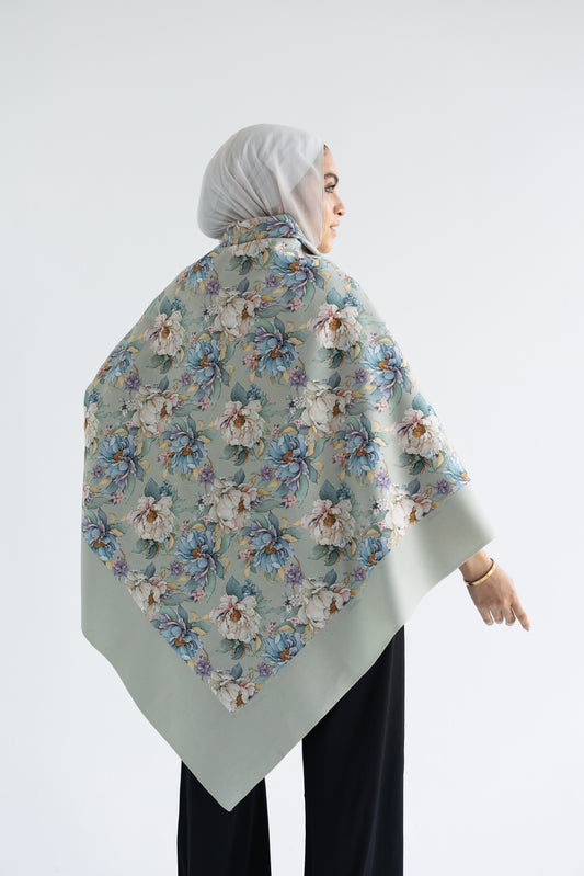 Sage Bloom Shawl