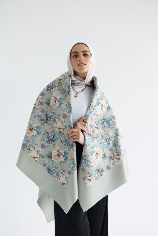 Sage Bloom Shawl