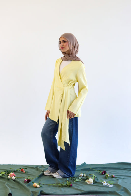 Noor Blouse Butter yellow