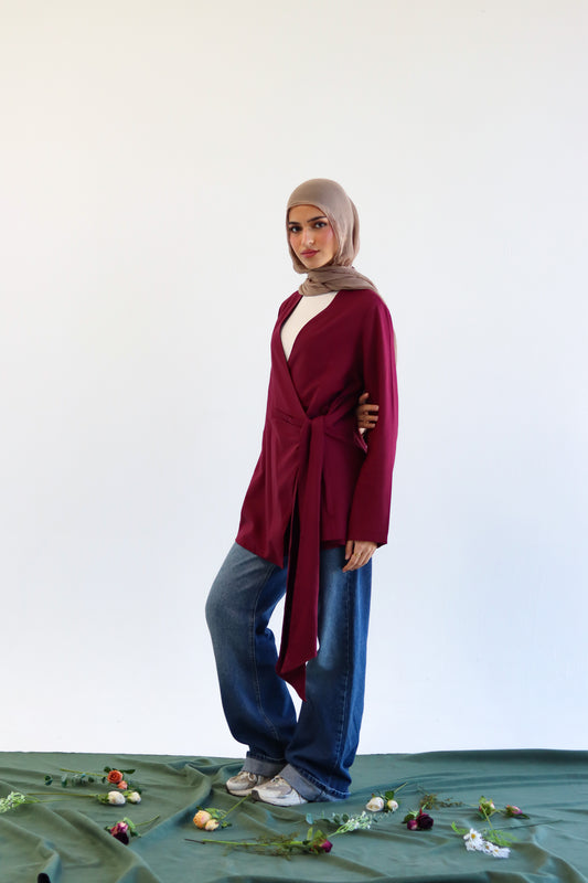 Noor Blouse Maroon