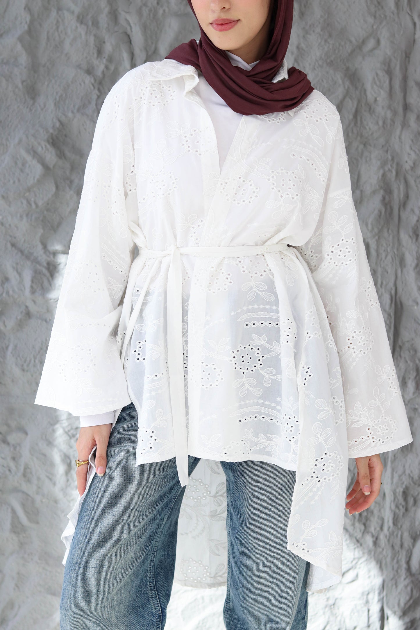 Flowy white blouse