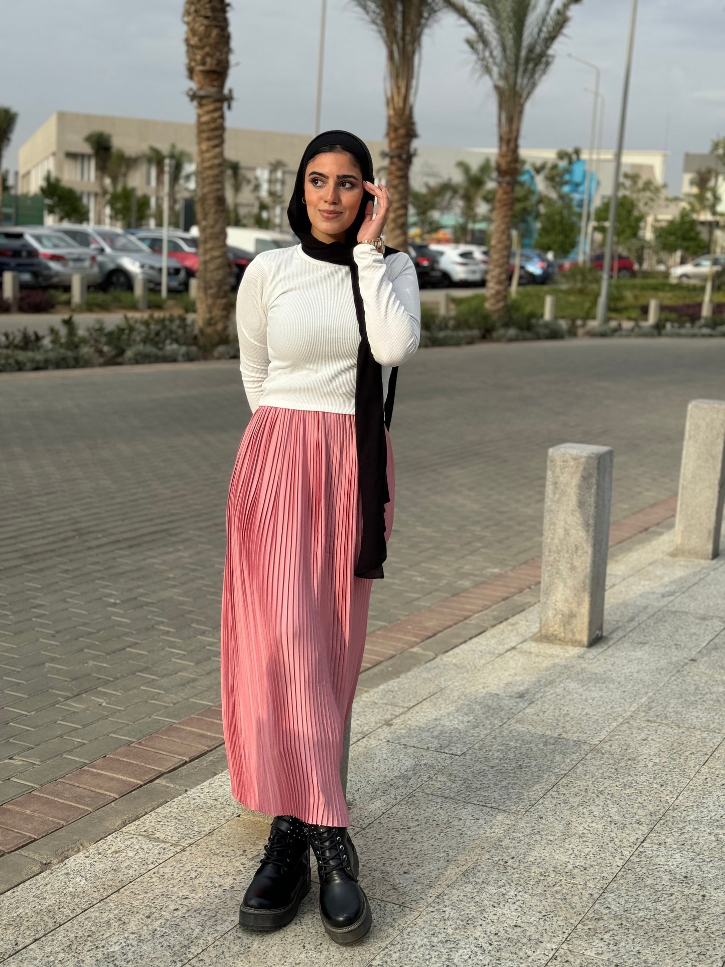 Pink skirt