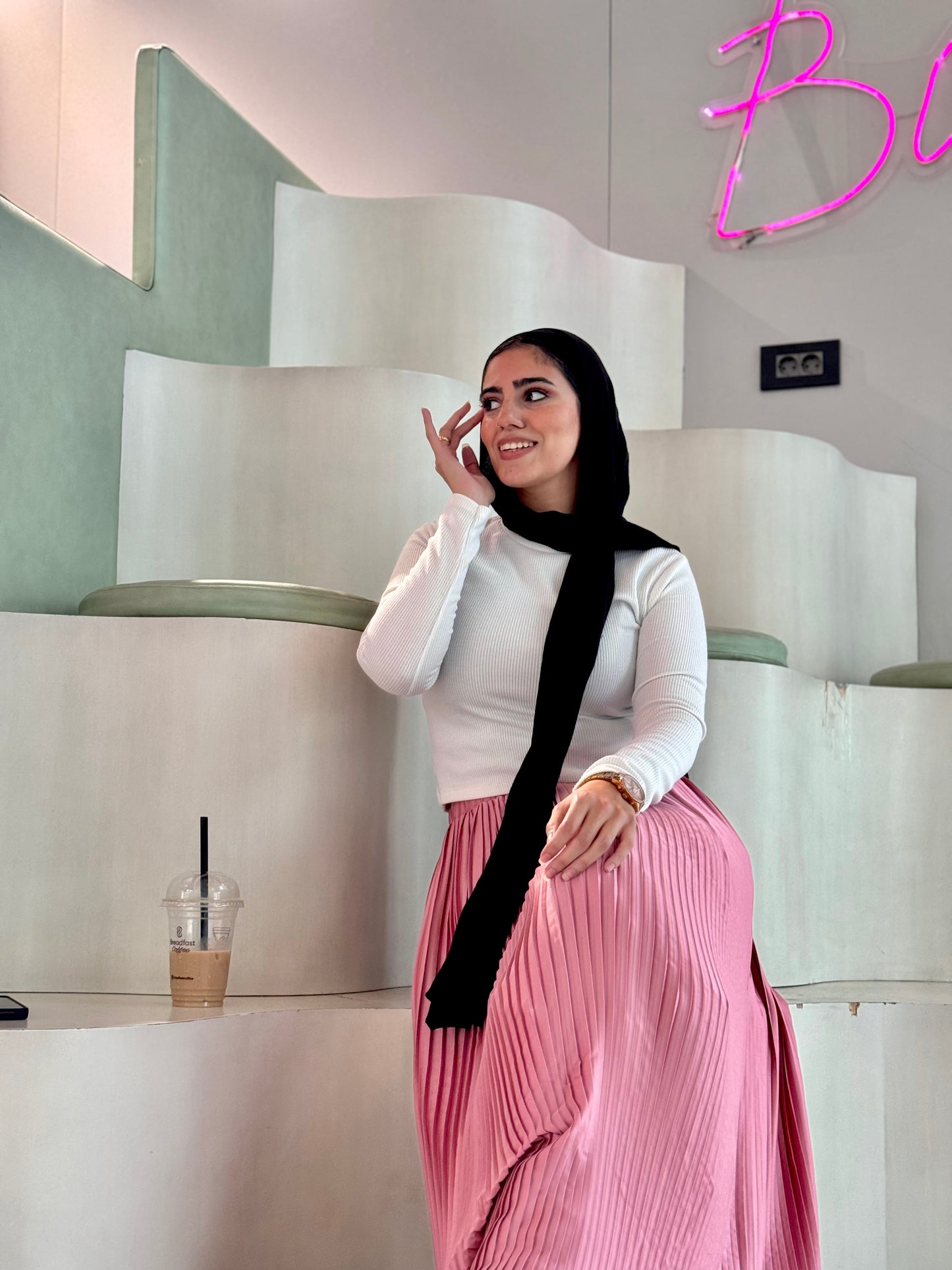 Pink skirt
