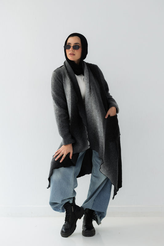 Ombre Grey Cardigan