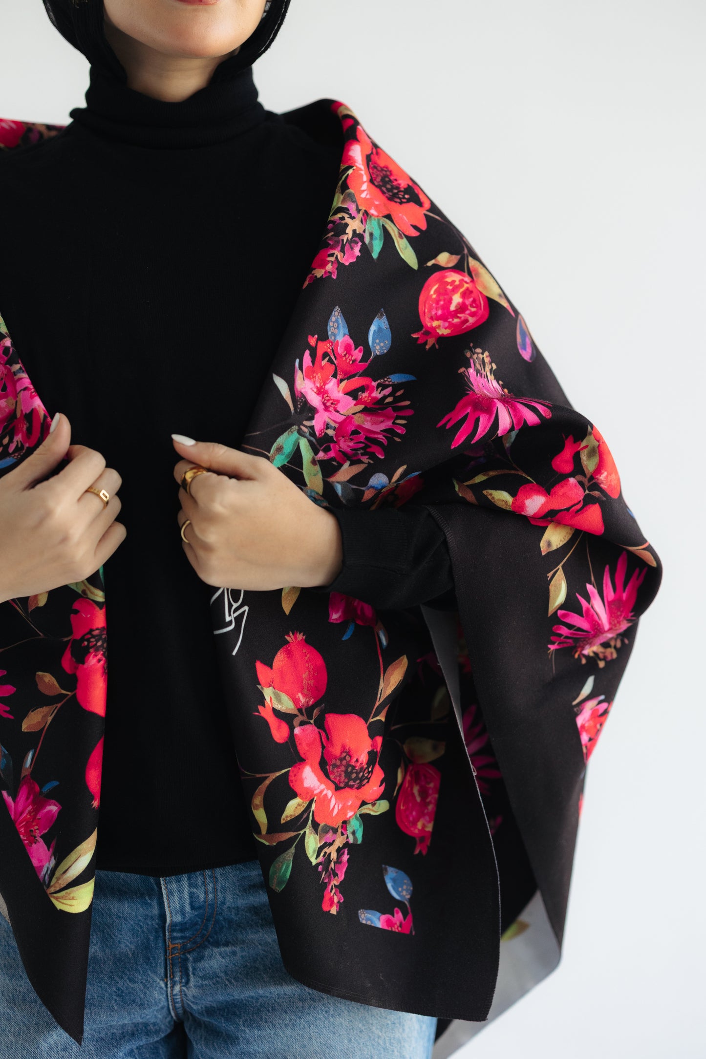 Pomegranate Flower Shawl