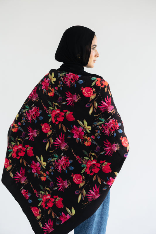 Pomegranate Flower Shawl