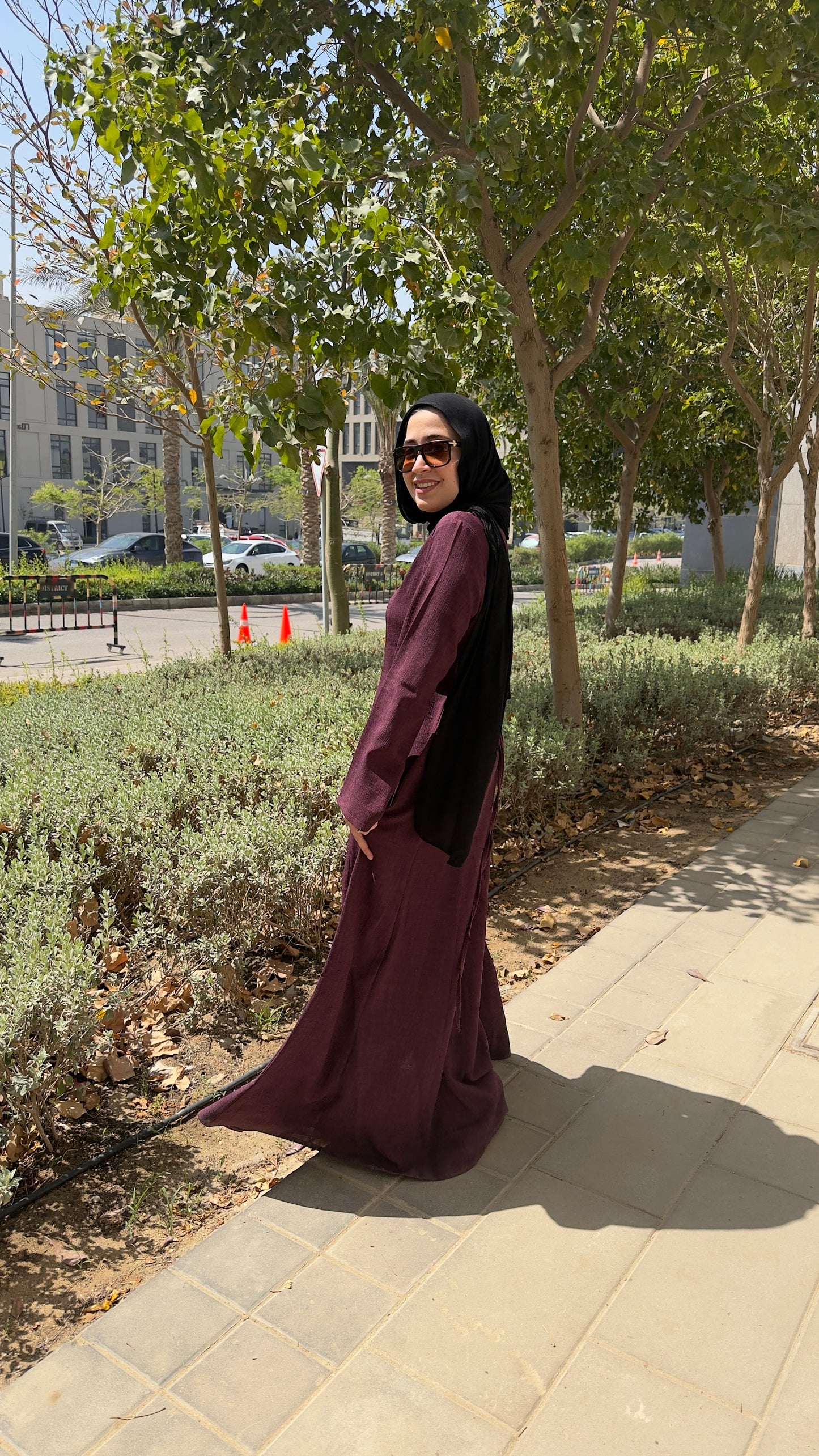 Bella Dress (Grapes -Maroon)