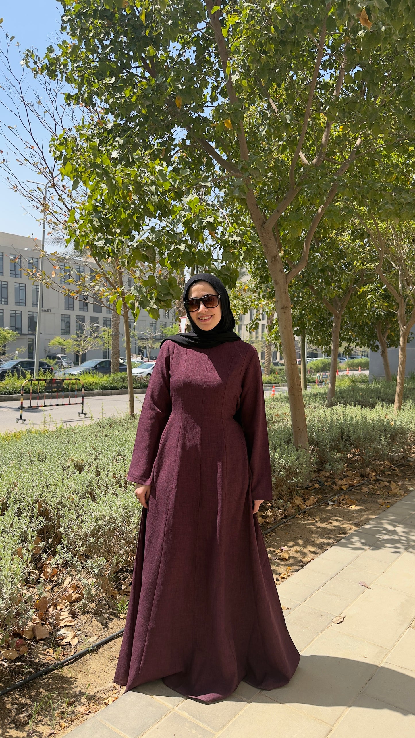 Bella Dress (Grapes -Maroon)