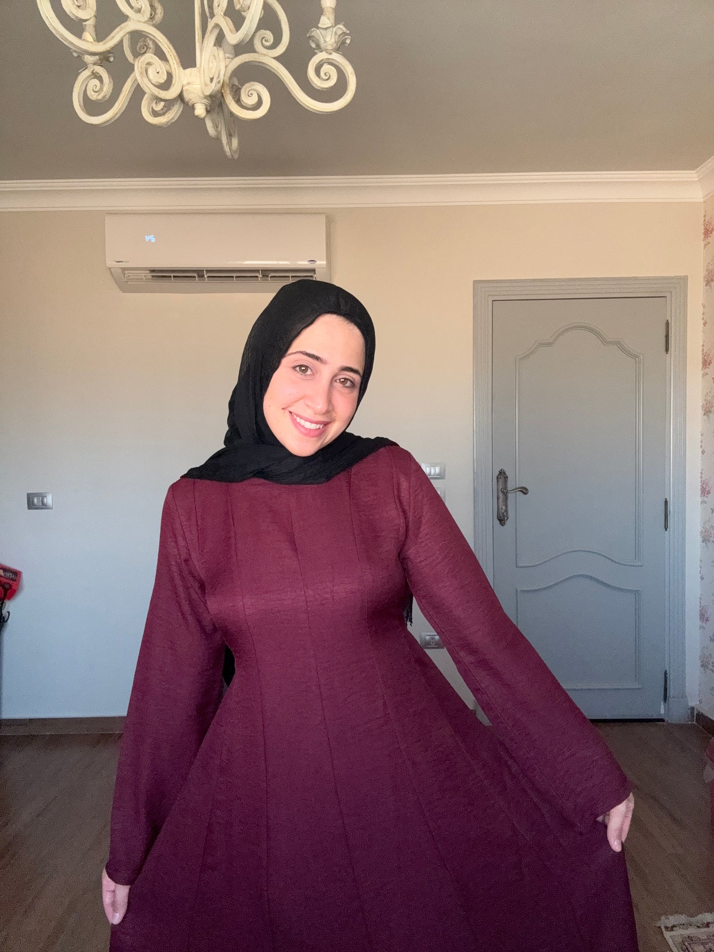 Bella Dress Maroon